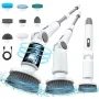9-In-1 Retractable High-Power Multi-Function Electric Cleaning Brush for Kitchen And Bathroom Waterproof with Digital Display