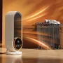 Chauffage électrique portable 1200 W avec télécommande et écran LED, ventilateur de bureau en céramique, chauffage à air chaud pour la maison et le bureau, pour l'hiver
