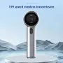 GF02 199 Gears High Speed Handheld Fan Portable Cooler Fans USB Rechargeable 3500mAh Electric Fan Mini Air Conditioner