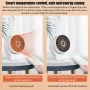 650W Electric Heater with Rapid Heating Intelligent Temperature Control Overheat Protection for Home Office Use