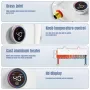 4000W / 6500W Instantaneous Water Heater Knob Wall Mounted Electric Heaters Variable Frequency Instant Knob Electric Water Heater for Bathroom Shower Kitchen