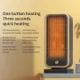 500W Electric Portable Heater PTC Ceramic Fast Space Heater Overheating Tip Over Protection 3S Heating Space For Home Office