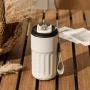 450ml Temperature Display Thermos Bottle Stainless Steel Vacuum Cup Office Coffee Cup Business Portable Thermal Mug