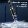 Handheld Vacuum Cleaner P9 Car Vacuum Cleaner 6000mah Wireless Mini Portable Household Multi-Functional with Flashlight, USB Rechargeable Vacuum Cleaner