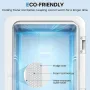 [US Direct] ECOWELL WRE100 Mini Fridge for Bedroom 4L/6 Can Skincare Fridge AC/DC Portable Compact Small Refrigerator for Office Dorm Car Desk for Skin Care Makeup Cosmetic