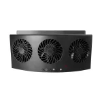 2-Speed Car Exhaust Fan 3-Head Cooling Fan Car Air Purifier Radiator Fan Window Vent Cool Ventilation Cooling Fan for Eliminating Odors Reducing Temperature with Exhaust Deodorizing Function