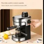 ZZUOM Coffee Machine Small Size Italian Semi Automatic Espresso Coffee Maker Extraction Steam Milk Foam Coffee Instant Heating