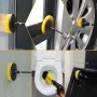 7 Piece Drill Brush Attachment Set with Extended Reach for Cleaning Tub Sink Tile Carpet and Grout Power Scrubber Drill Brushes Powerful Drill Brush