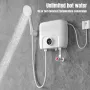 4000W / 6500W Instantaneous Water Heater Knob Wall Mounted Electric Heaters Variable Frequency Instant Knob Electric Water Heater for Bathroom Shower Kitchen