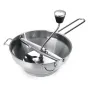 Molino de alimentos de acero inoxidable, mezclador de metal para verduras, zanahorias, tomates, patatas y arroz.