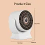 650W Electric Heater with Rapid Heating Intelligent Temperature Control Overheat Protection for Home Office Use