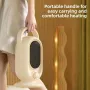 1200W Portable Desktop Electric Heater Small PTC Ceramic Heating Vertical High Power Bedroom Household Winter Heater 2 Speed Heating