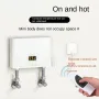220V 3000W Instant Water Heater Bathroom Kitchen Wall Mounted Electric Hot Water FastHeater LCD Temperature Display with Remote Control