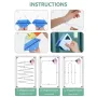Magnetic Window Cleaner Brush Double-Sided Glass Cleaning Tool Strong Magnet Safety Rope Red Blue ABS PP 3-8mm Glass Thickness High-Rise Home Windows Car Mirrors