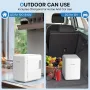 [US Direct] ECOWELL WRE100 Mini Fridge for Bedroom 4L/6 Can Skincare Fridge AC/DC Portable Compact Small Refrigerator for Office Dorm Car Desk for Skin Care Makeup Cosmetic