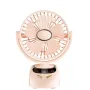Mini Table Fan Clip Fans 3000mAh Lightweight 90 Degree Rotation Portable Fan Electric Fan USB Desk Fans Small Fan for Bedroom Office Dormitory Indoor