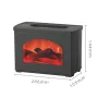 Fireplace Simulation Flame Humidifier,Essential Oil Diffusers,270ml Cool Mist Humidifier Diffuser,for Bedroom&Home,Waterless Auto Shut-Off for Home Office Decor