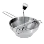 Molino de alimentos de acero inoxidable, mezclador de metal para verduras, zanahorias, tomates, patatas y arroz.