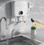 4000W / 6500W Instantaneous Water Heater Knob Wall Mounted Electric Heaters Variable Frequency Instant Knob Electric Water Heater for Bathroom Shower Kitchen