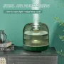 Diffusore umidificatore per la casa con luce notturna a colori, compatibile con 500 ml di macchina per il raffreddamento ad aria a ultrasuoni in vetro