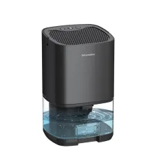 Asciugatrice ad aria fredda elettrica portatile intelligente 2 in 1, deumidificatore portatile da 1 litro di grande capacità con luce notturna a LED colorata per casa e ufficio