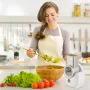 Pemotong Sayur Multifungsi 50W Drum Dapur Pemotong Sayur Elektrik Pengiris Sayur Parutan Kentang Parutan Keju Elektrik