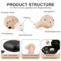 Sound Amplifier Dedicated Invisible Ear Internal Earbuds Adjustable Noise Reduction USB Charging Earphone for Elderly