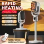 Household Vertical Heater Electric Heater with Remote Control Night light LED Display Shaking Head Heater High Power Cold & Warm Dual Purpose Heater