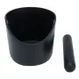Contenitore per fondi di caffè Espresso, resistente agli urti, in stile barista, con barra di battuta rimovibile e base antiscivolo. Contenitore per fondi di caffè Espresso.