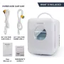 [US Direct] Stealth JRE100 Mini Fridge for Bedroom 4 Liter/6 Can Small Refrigerator AC/DC Cooler & Warmer for Dorm Car Office, Portable Compact Skincare Fridge for Skin Care Cosmetic Makeup Beverage