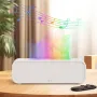 250ML Colorful Flame Aromatherapy Diffuser Dynamic Fire Flame Cool Mist Humidifier with 7 Colors Light Remote Control Timer and Auto Off Function for Home Office