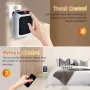 800W Wall-Mounted Electric Space Heater with Remote Ceramic Heating LED Display 12-Hour Timer Adjustable Thermostat Energy Efficient for Home and Office