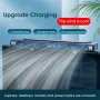 Clip-On Computer Fan Adjustable Angle USB Powered Office Desk Cooling Fan with Long Channel Wind Wheel Blue White Available