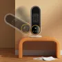 Chauffage électrique portable 1200 W avec télécommande et écran LED, ventilateur de bureau en céramique, chauffage à air chaud pour la maison et le bureau, pour l'hiver
