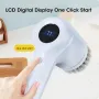 Electric Spin Scrubber Rechargeable Cleaning Brush IPX7 Waterproof 120 Min Work Time with 5 Brush Heads USB Charging for Bathroom Kitchen Basin