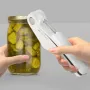 Spremiaglio multifunzionale 3 in 1 portatile, tritacarne manuale, affettatrice per aglio, apriscatole in materiale ecologico