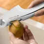 Spremiaglio multifunzionale 3 in 1 portatile, tritacarne manuale, affettatrice per aglio, apriscatole in materiale ecologico