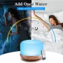 500ML Aromatherapy Diffuser Wood Grain Essential Oil Aromatherapy Humidifier with Remote Control for Home Office