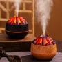 300ML Creative Simulation Charcoal Fire Humidifier Household Large Fog Volume Small Desktop Humidifier Bedroom Air Hydration Fireplace Simulation Humidifier