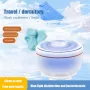 Portable Ultrasonic Washing Machine 18W 5V USB Powered Blue Light Sterilization Automatic Timer Compact for Travel Dorms Apartments RVs