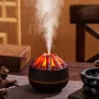 300ML Creative Simulation Charcoal Fire Humidifier Household Large Fog Volume Small Desktop Humidifier Bedroom Air Hydration Fireplace Simulation Humidifier