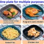 1 peça assadeira de silicone para fritadeira de ar, forno, frango frito, pizza, panela de silicone sem óleo, acessórios para fritadeira de ar