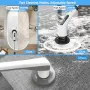 Adjustable Electric Cleaning Brush Multi-Brush Handheld Electric Cleaning Brush Kitchen Bathroom Gap Brush Multi-Function Rotary Mop