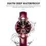 POEDAGAR Women Watches Fashion Rhinestones Dial Leather Quartz Watch Top Brand Luxury Waterproof Ladies Wristwatch