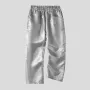 INCERUN Mens Sparkle Solid Color Long Pant Fashion Elastic Waist Trousers for Men