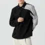 INCERUN Mens Shirts Striped Splicing Long Sleeve Shirt Casual Daily Top Shirt Fashion Side Button Design Male Clothing