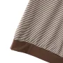 ZANZEA Women Summer T Shirt Vintage Striped Short Sleeve Tee Korean Fashion Round Neck Patchwork Tunics Casual Knitted Tops