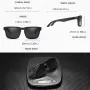 KDEAM Fashion Square Polarized Sunglasses Colorful Lenses UV400 Sports Sun Glasses for Outdoor Travel Driving Fishing