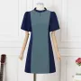 ZANZEA Korean Style Women's Dresses Elegant Fashion Short Sleeve Elastic Waist Party Bodycon Dress