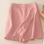 ZANZEA Women Commute Back Elastic Waist Solid Summer Casual Skirt Shorts